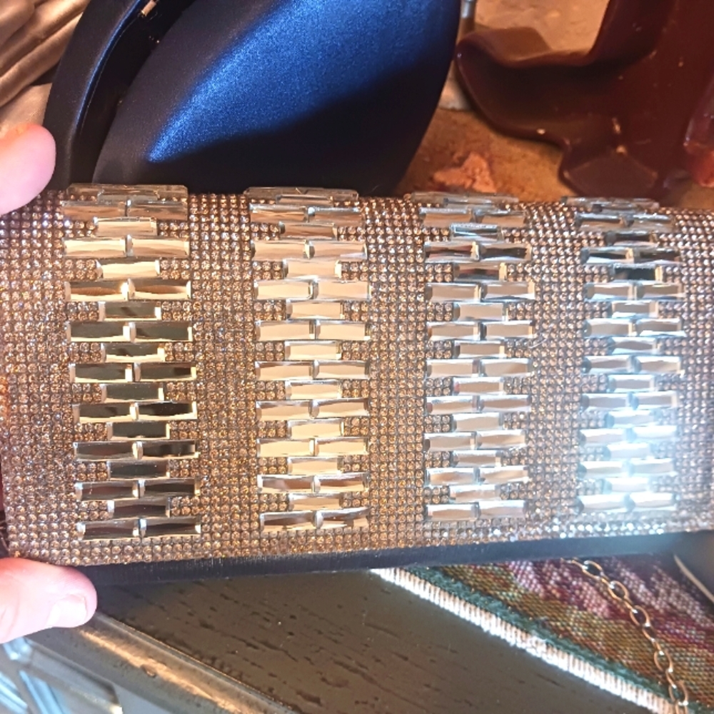 Evening Purse glass with chain strap